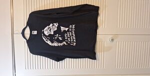 Eddie Vedder Gildan Black Cotton Graphic Tee, Practically brand new